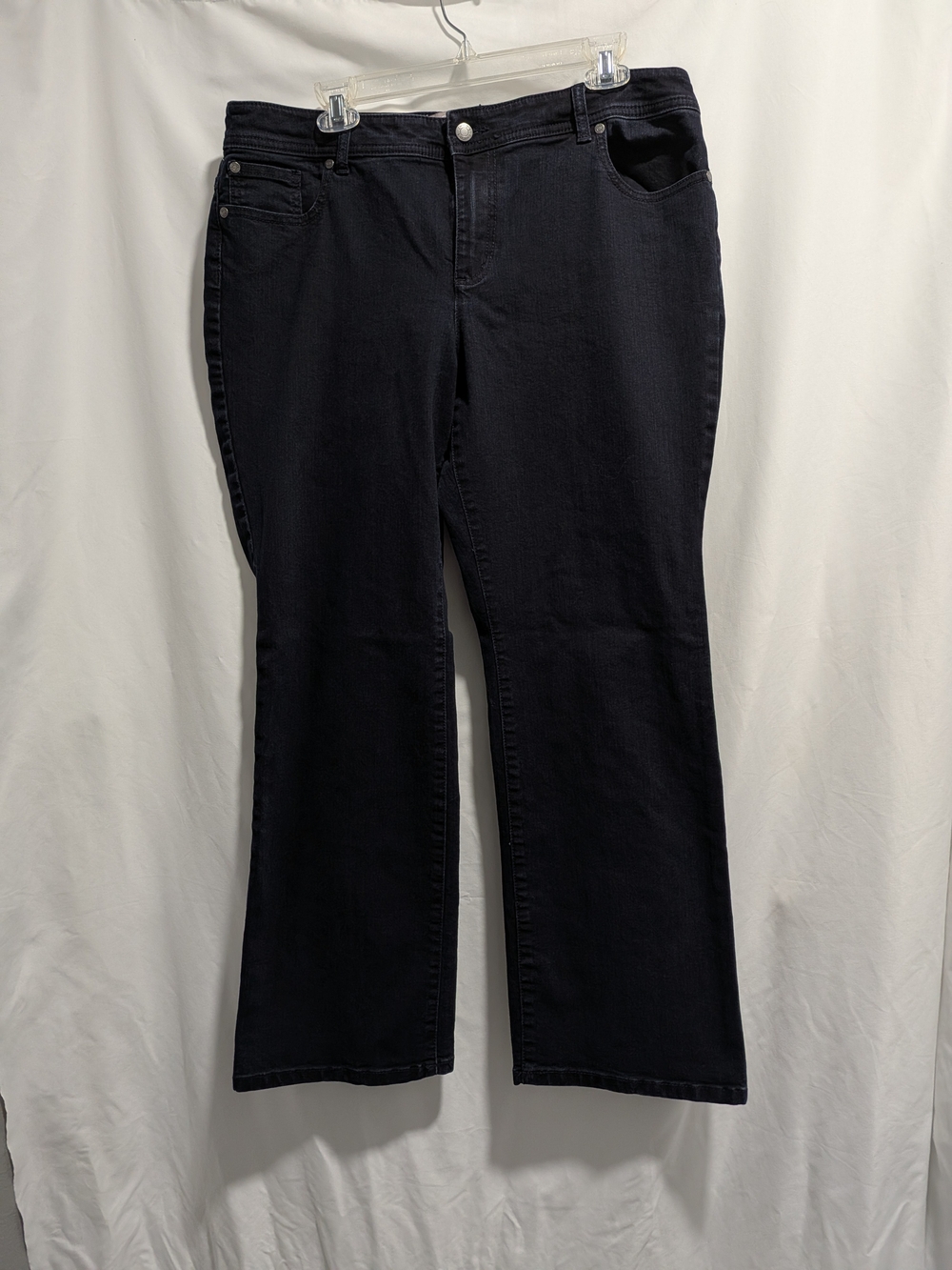 Chicos Blue Dark Wash Flare Jeans